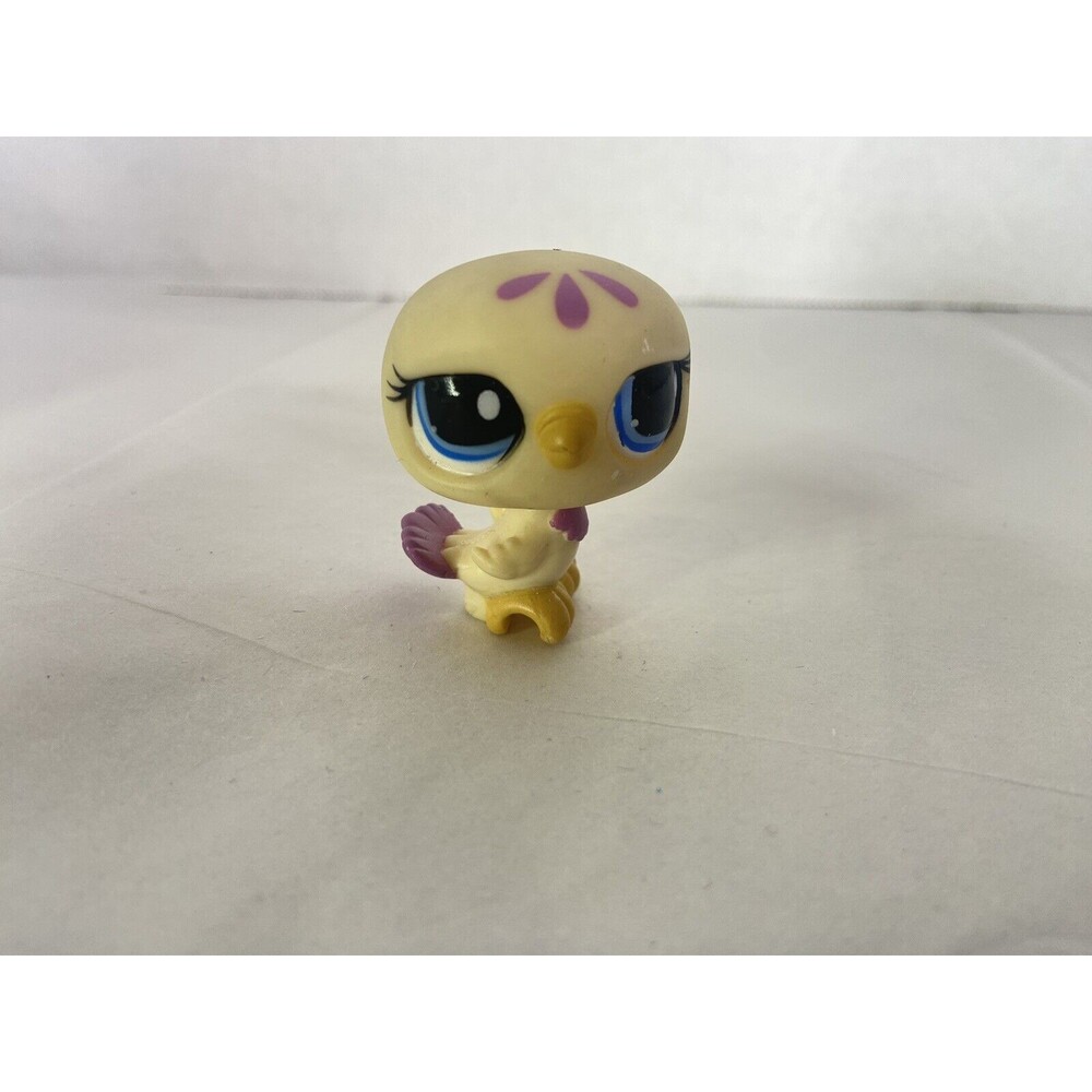 Littlest Pet Shop LPS 1442 Owl Bird Figure Toy Hasbro Authentic